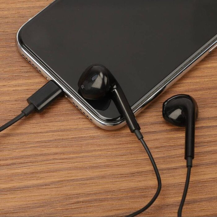 Manos Libres Stereo ROCA Out_U Lightning Negro (tipo iPhone) Universal - Imagen 1