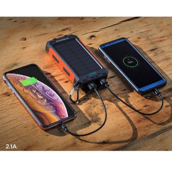 Power Bank Solar 10000 MAH (incluye linterna y brújula) - Imagen 6