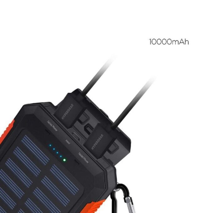 Power Bank Solar 10000 MAH (incluye linterna y brújula) - Imagen 3