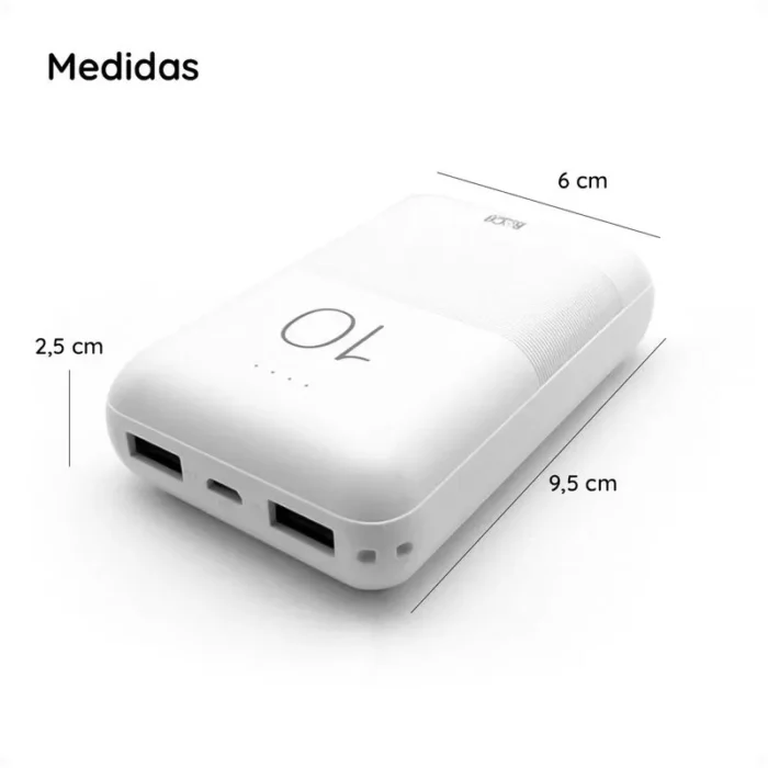 Power Bank cargador portatil ROCA PB10/LCD 10.000mAh - Imagen 3