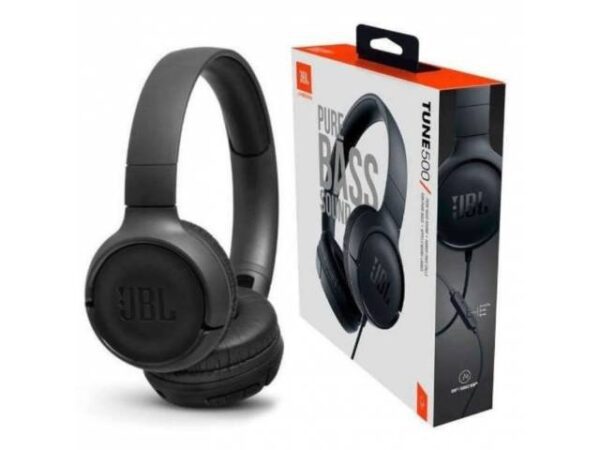 Auriculares jack 3.5 JBL T500 - Negro