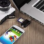 OTG inteligente multifunción, Escritor Lector de tarjetas SD Micro-SD USB 2.0 de alta velocidad Adaptador USB para computadora con teléfono Android