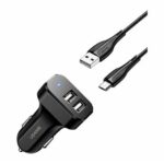 CARGADOR PARA AUTO + CABLE USB TIPO IPHONE