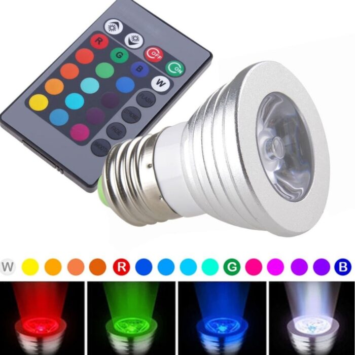Lampara de colores LED con control remoto - Imagen 1