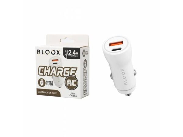 Cargador para Auto Bloox 38W - Tipo-C y USB - Imagen 2