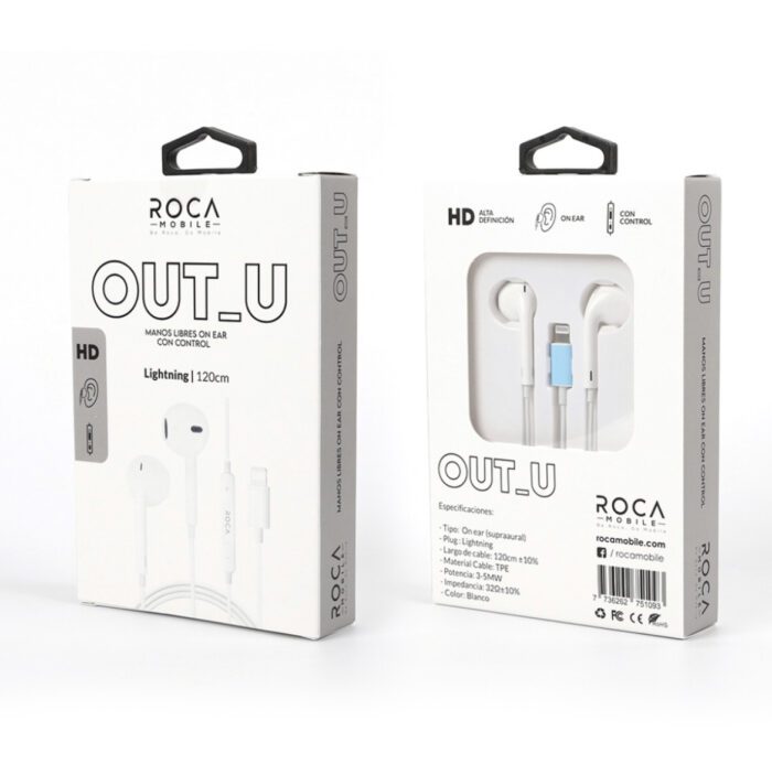 Manos libre auricular tipo lightning (IPhone) 120cm - Imagen 2