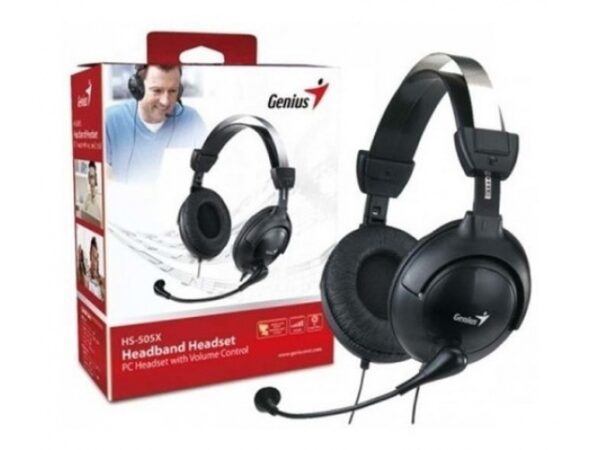Audífono HS-M505X SJ 3.5mm x1 c/Micrófono Negro Genius (Compatible PS4) - Imagen 2