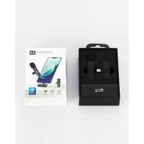 Micrófono para celular INALÁMBRICO Lavalier (Solapero) K8 Tipo C - Imagen 6