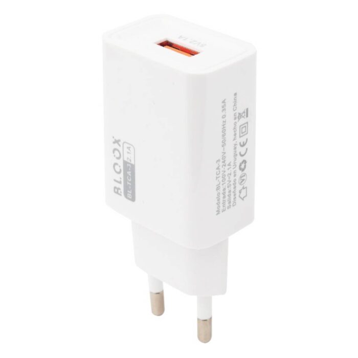 Cargador BLOOX 2A - CABLE + FICHA - Imagen 2