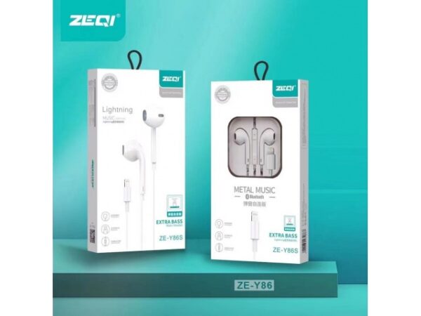 ZEQI AURICULARES LIGHTNING (BLUETOOTH) MODEL: ZE-Y86S - Imagen 3