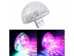 PEQUEÑA MEDIA BOLA USB CON LUCES LED + ADAPTADOR PARA CELULAR - Imagen 3