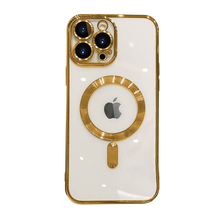 Case Dorada con MagSafe y Protección de Cámaras para Iphone - Imagen 1
