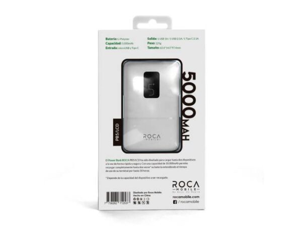 Power Bank ROCA PB5/LCD 5.000mAh - Imagen 3