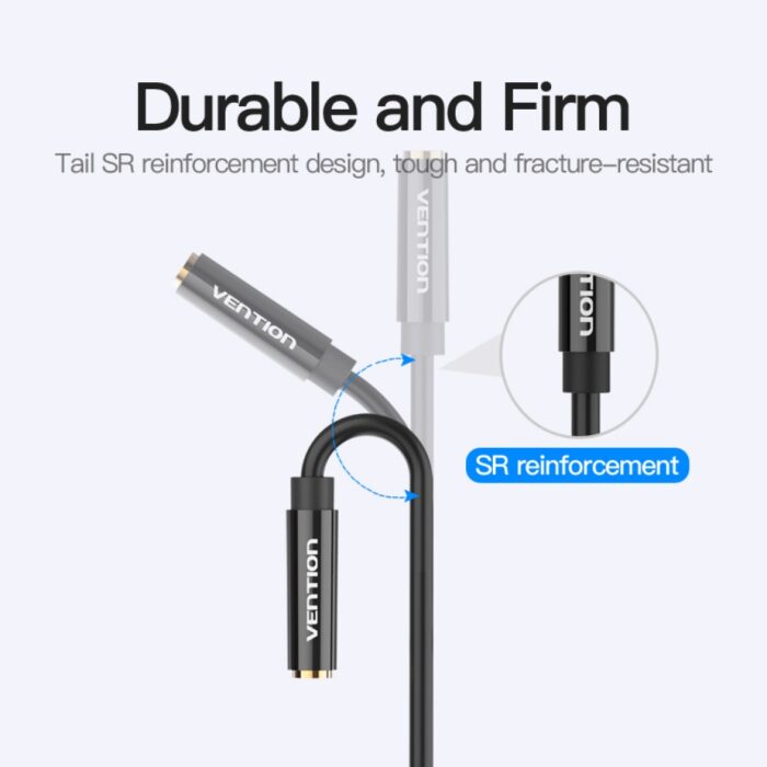 Cable Splitter de Audio y Micrófono Jack 3.5 Vention - Imagen 3