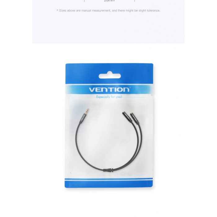 Divisor de Audio Vention 3.5mm a 2 Salidas - 0.3m - Imagen 4