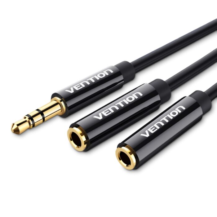 Divisor de Audio Vention 3.5mm a 2 Salidas - 0.3m - Imagen 1