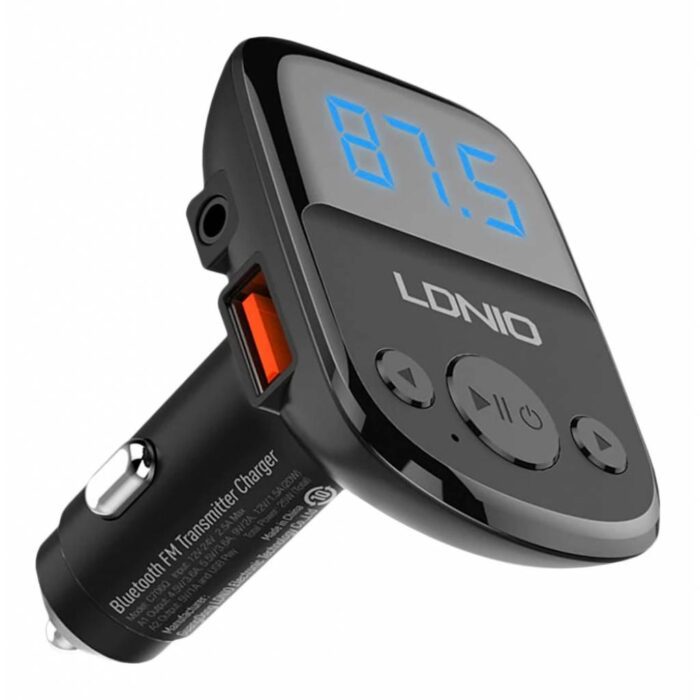 Cargador LDNIO para Auto con Bluetooth y 2 USB - Imagen 2