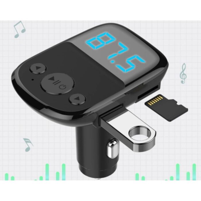 Cargador LDNIO para Auto con Bluetooth y 2 USB - Imagen 1