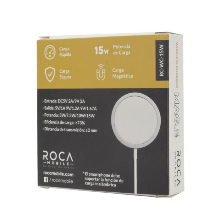 Cargador Inalámbrico Magnético ROCA 15W - Imagen 5