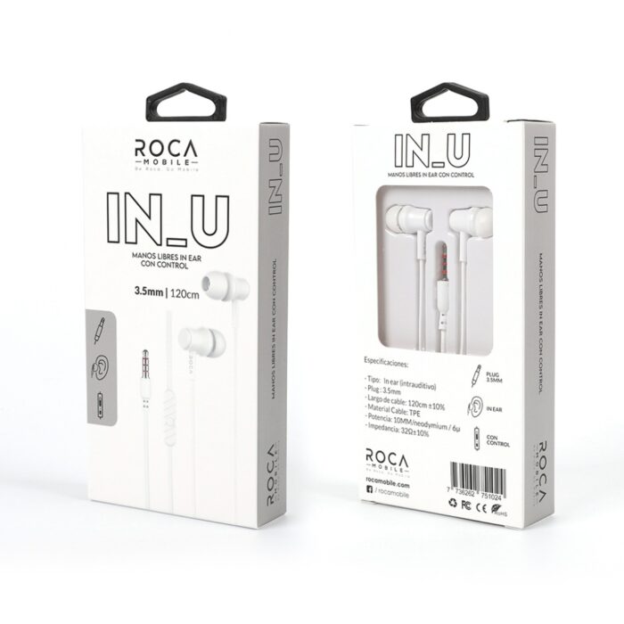 Auriculares Roca In-U: Manos Libres con Conector 3.5mm - Imagen 2