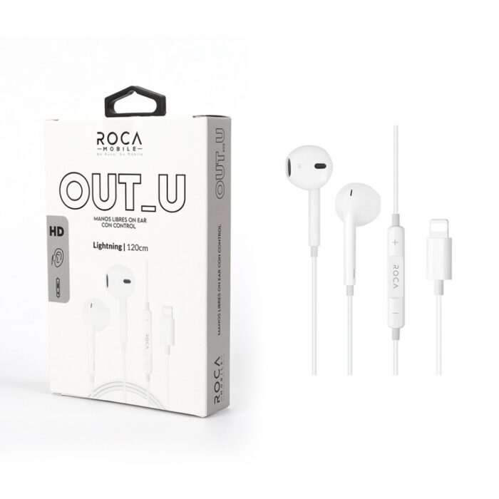 Auriculares Roca Out-U Lightning (IPhone) Blanco - Imagen 1