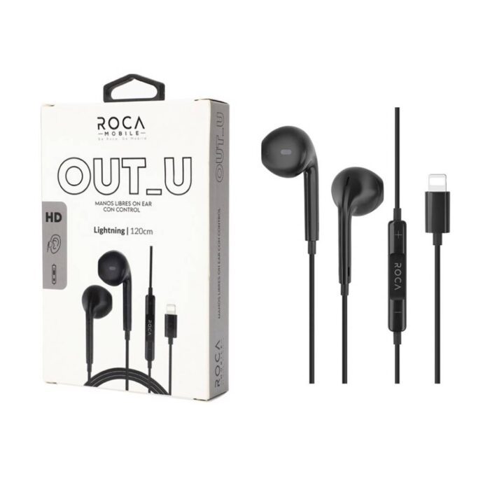 Auriculares Roca Out-U Lightning (IPhone) Negro - Imagen 1