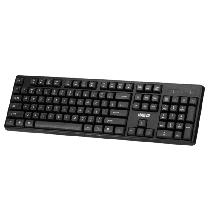 Combo Mouse/Teclado Inalámbrico Negro Marvo WS005 - Imagen 2