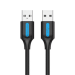 Cable USB 2.0-A Macho/Macho / 1.5M / Negro Vention
