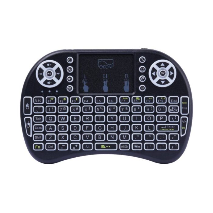 Mini Teclado Inalámbrico Control Remoto Negro Eko-Vi - Imagen 5