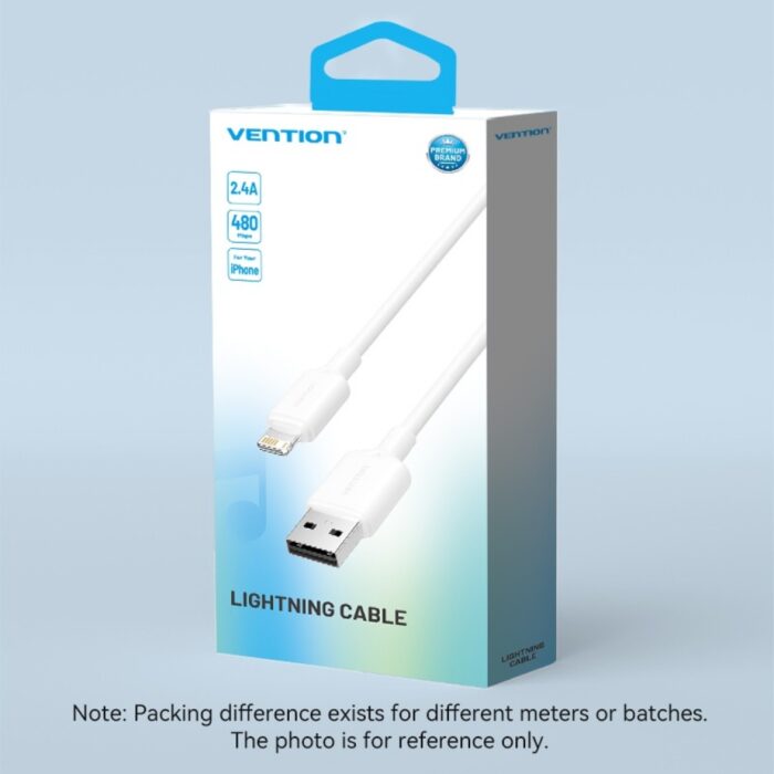 Cable Vention USB-A a Lightning 1m - 2.4A - Imagen 2