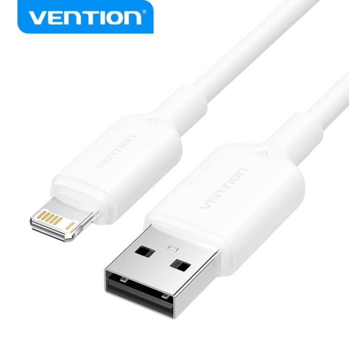 Cable Vention USB-A a Lightning 1m - 2.4A - Imagen 1