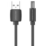 Cable USB-A a DC 5.5 mm 1M Negro Vention