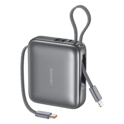 Power Bank USAMS 10.000mAh con Cables Integrados