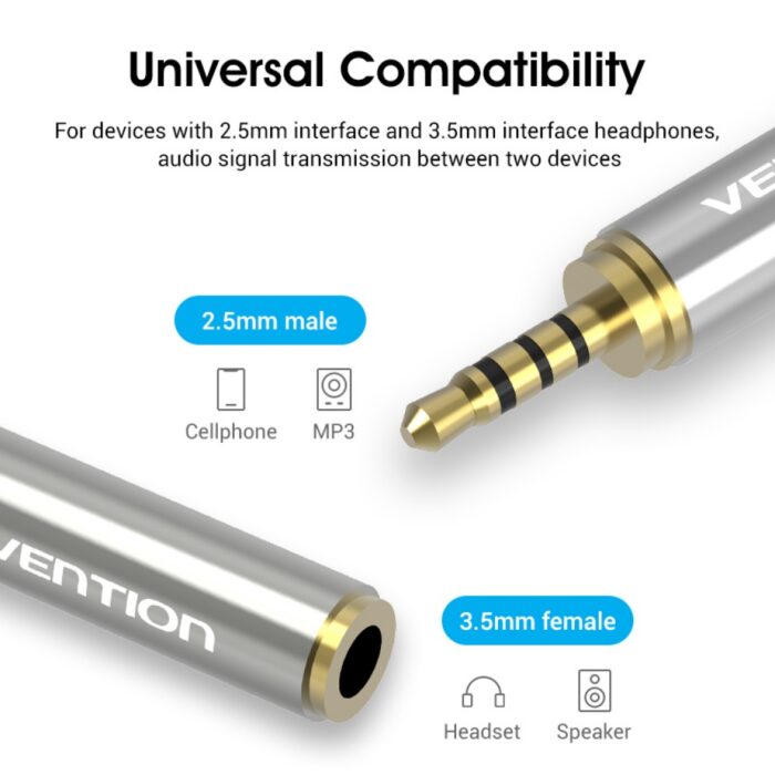 Adaptador de Audio 3.5mm a 2.5mm - Imagen 1