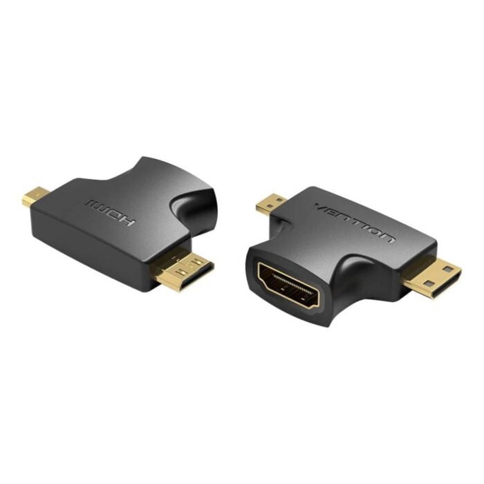 Adaptador 2 en 1 Mini y Micro HDMI a HDMI - Imagen 1