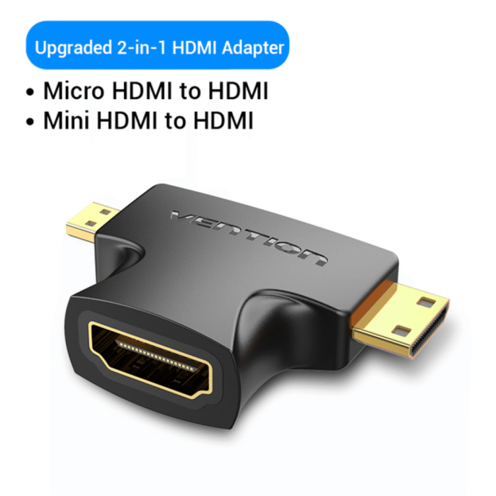 Adaptador 2 en 1 Mini y Micro HDMI a HDMI - Imagen 2